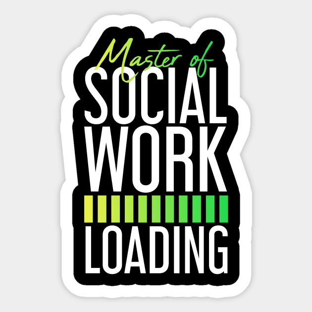 Social Worker Loading Social Work Sticker by TheBestHumorApparel